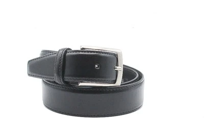 CINTURA ARTIGIANALE NS PRODUZIONE ELEGANTE IN VITELLO NAPPATO BLU DA 3 cm
