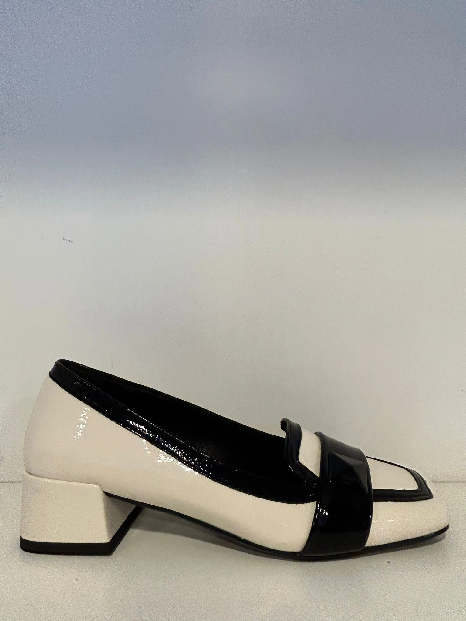 DECOLETTE PEDULLA' IN NAPLAK BIANCO E NERO T.30 art.4877027