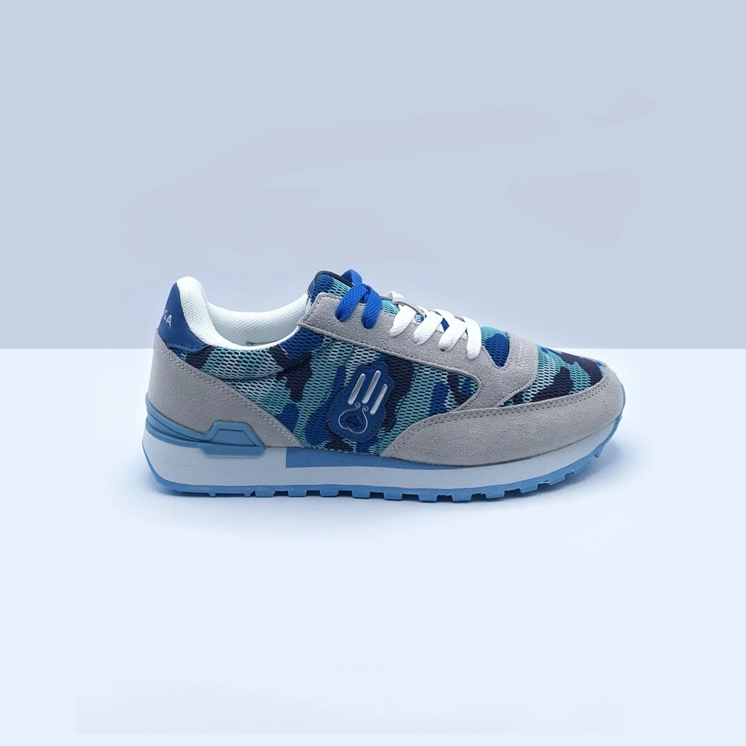 KAMSA UOMO MILITAR CAMOUFLAGE AZZURRO/GRIGIO/VERDE