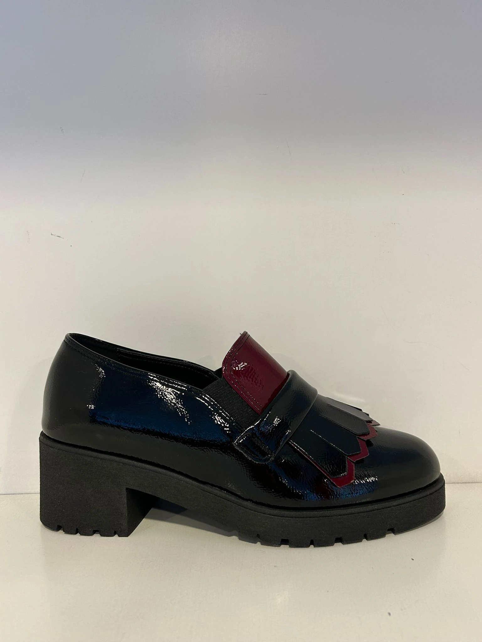 MOCASSINO PEDULLA' DONNA IN NAPLAK BORDEAUX ART.224002