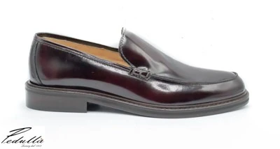 MOCASSINO UOMO SPAZZOLATO NERO - BLU - BORDEAUX , SUOLA IN DOPPIO CUOIO (SAPIO) ART. 311