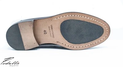 MOCASSINO UOMO IN PELLE DI VITELLO, SPAZZOLATO BORDEAUX, SUOLA IN CUOIO 312