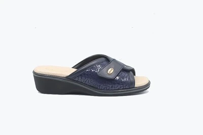 CIABATTA COMFORT DONNA SUSIMODA 1016/14 NAPPA/STRETCH BLU/BLU