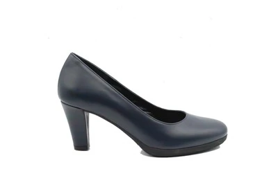 SCARPA DONNA PEDULLA' DÉCOLLETÉ ARTIGIANALE, 098 TPU VITELLO BLU TACCO 6 cm PLATEAU FLEX 1 cm