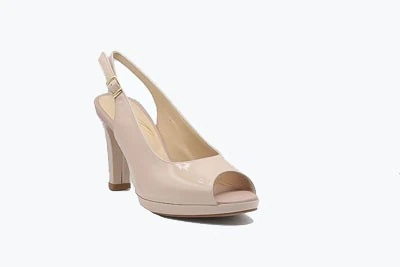 SCARPA DONNA PEDULLA' CERIMONIA 801 VERNICE CIPRIA TACCO 9 cm PLATEAU 1 cm