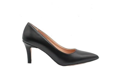 SCARPA DONNA DÉCOLLETÉ PREGUNTA 4201 PELLE NERO TACCO 7 cm