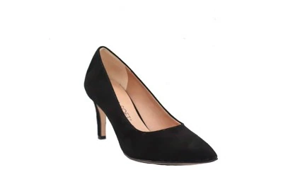 SCARPA DONNA DÉCOLLETÉ PREGUNTA 4201 CAMOSCIO NERO TACCO 7 cm