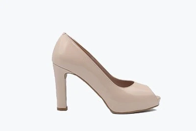 SCARPA DONNA PEDULLA' DÉCOLLETÉ CERIMONIA 0200 VERNICE CIPRIA TACCO 8 cm PLATEAU 1 cm