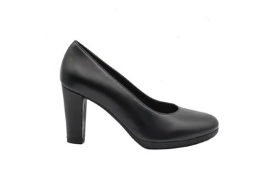 SCARPA DONNA PEDULLA' DÉCOLLETÉ 098 TPU VITELLO NERO TACCO 8 cm PLATEAU FLEX 1 cm