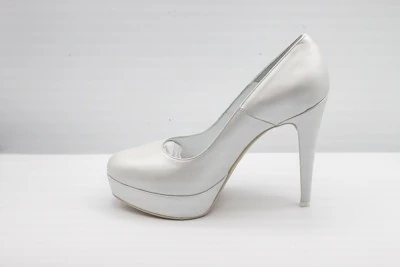 SCARPA SPOSA DÉCOLLETÉ PEDULLA' IN PELLE PERLA ART. 715 TACCO 11 CM PLATEAU 2 CM