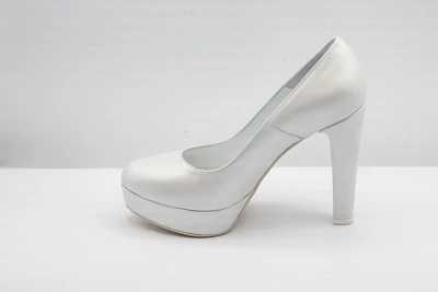 SCARPA SPOSA DÉCOLLETÉ PEDULLA' IN PELLE PERLA ART. 715/G TACCO 11 CM PLATEAU 2,5 CM