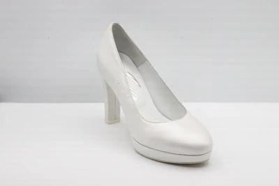 SCARPA SPOSA DÉCOLLETÉ PEDULLA' IN PELLE PERLA ART. 448 TACCO 9 CM PLA TEAU 2 CM