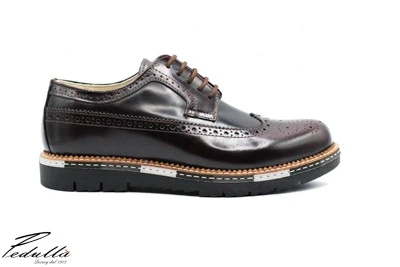 SCARPE UOMO ARTIGIANALI INGLESINA BORDEAUX 493